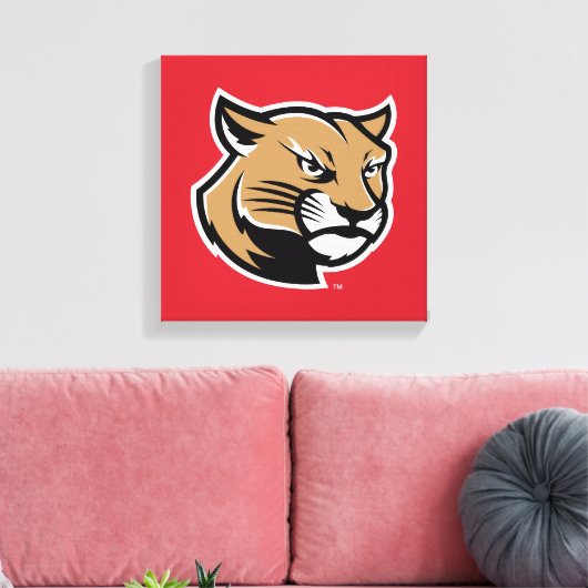 SIUE Cougars Canvas Afdruk (Insitu (Woonkamer))
