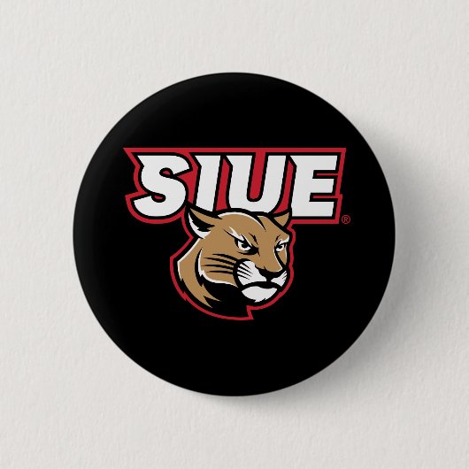 SIUE Cougars Ronde Button 5,7 Cm (Voorkant)