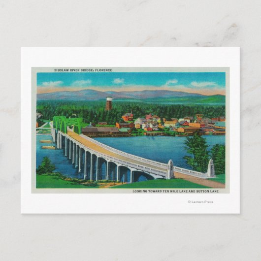 Siuslaw River Bridge in Florence, Oregon Briefkaart (Voorkant)