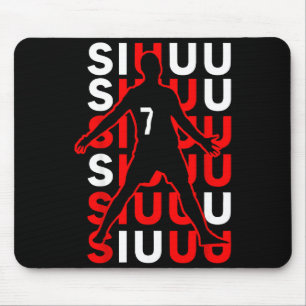 Siuuuu Grappig Voetbal Cadeau Voor Voetbal Fans Muismat