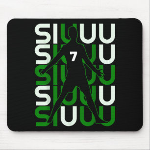 Siuuuu Grappig Voetbal Cadeau Voor Voetbal Fans Muismat