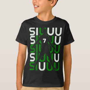 Siuuuu Grappig Voetbal Cadeau Voor Voetbal Fans T-shirt