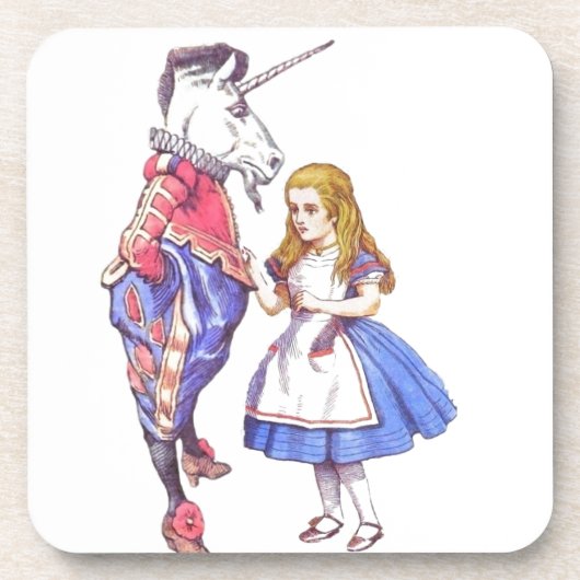 Six Alice dans des dessous de verre du pays des (Devant)