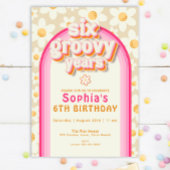 Six années Super marguerite Rainbow Invitation d'a