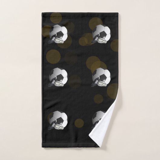 Six Boules De Football, (Serviette à main)