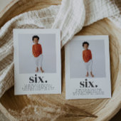 Six Carrés Photo Invitation d'anniversaire