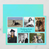 Six Cartes Appartements Modèles photo Aqua Christm (Devant / Derrière)