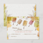 Six cartes RSVP (Devant / Derrière)