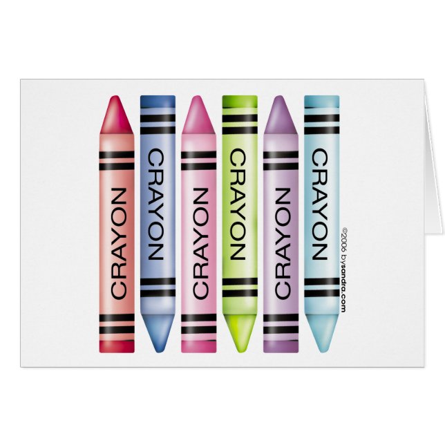 Six conceptions de crayon (Devant horizontal)