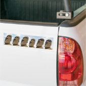 Six Easter Island Moai - Bumpersticker (Op Truck)