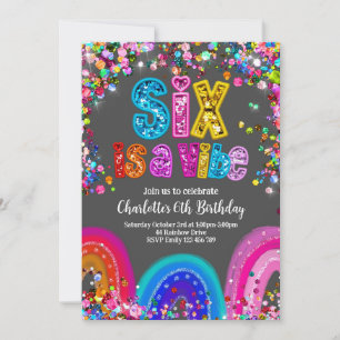 Six est une invitation à une fête Rainbow Vibe