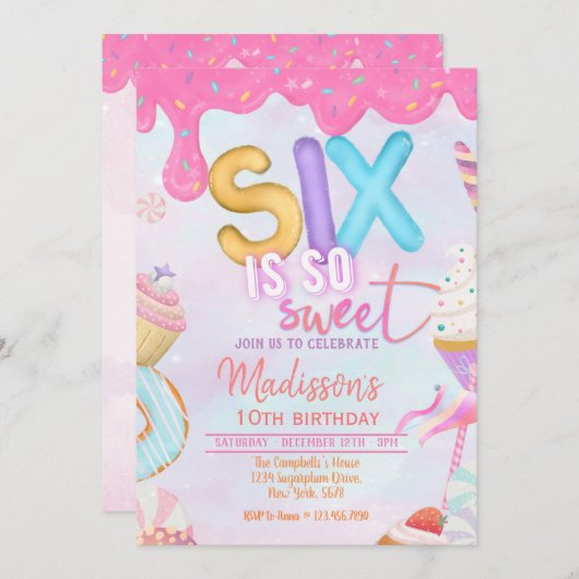 six est une invitation si douce (Devant / Derrière)