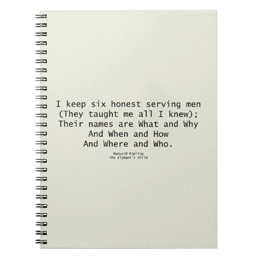 Six hommes servants carnet (Devant)