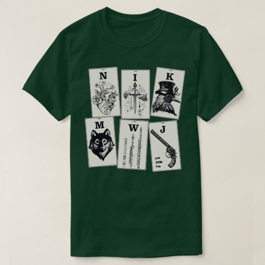 Six of Crows Ketterdam Crow Club 8 T-shirt (Design voorkant)