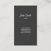 Six Pack Abs Fitness Ripped Visitekaartje (Achterkant)