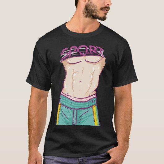 Six Pack ABS T-shirt (Voorkant)