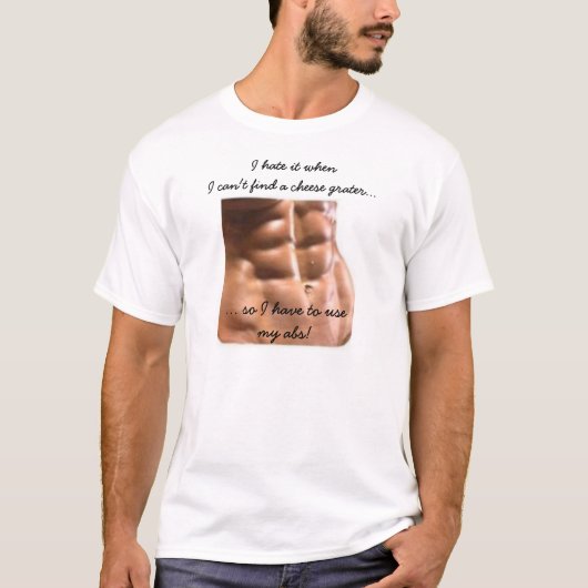 "Six Pack Abs" T-Shirt -  (Voorkant)
