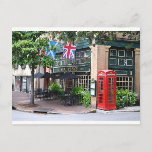 Six Pence Pub Savannah, GA Briefkaart