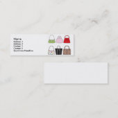 Six petites cartes de profil de bourses (Devant / Derrière)