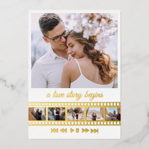 Six Photos Collage Movie Folie Uitnodiging