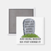 Six Pieds Sous Vélo Dirt Motocross Frigo Magnet F (Recto/Verso)