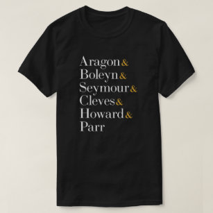Six reines musicales - Le T-shirt des noms d'amphi