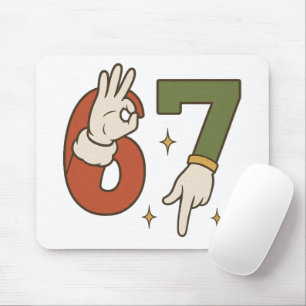 Six Seven 67 6 7 Kerst Elf Kerstmis Meme Muismat
