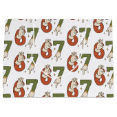 Six Seven 67 6 7 Kerstmis Kerstman Elf Meme Groot Cadeauzakje (Voorkant)