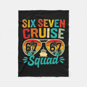 Six Seven 67 Cruise Squad 2025 Grappige Kids Cruis Fleece Deken