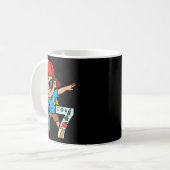 Six Seven 67 Days Of School Funny Meme Student Dab Koffiemok (Voorkant links)