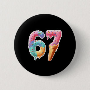 Six Seven 67 IJsdruppel Sport Cool Meme Grappig Ronde Button 5,7 Cm