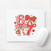 Six Seven 67 Meme Coquette Bow 6 7 Valentines Day  Muismat (Met muis)