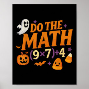 Six Seven 67 Meme Doe de Wiskunde Halloween Alpha Poster