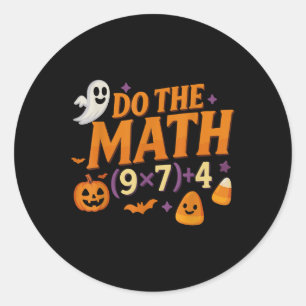 Six Seven 67 Meme Doe De Wiskunde Halloween Alpha Ronde Sticker