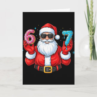 Six Seven 67 Meme Kerstman 67 Ijsje Drip Kerstmis Kaart