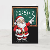 Six Seven 67 Meme Santa Math Teacher Christmas Men Kaart (Voorkant)