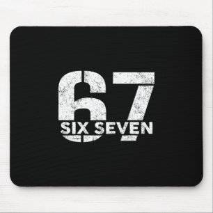 Six Seven 67 Nummer 67 Meme 6 7 Trendy Six Seven G Muismat