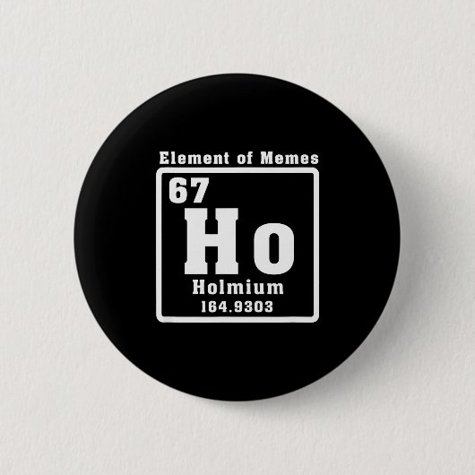 Six Seven 6 7 Funny Number Meme  Ronde Button 5,7 Cm (Voorkant)