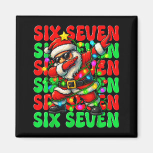Six Seven 6 7 Meme Dabbing Kerstman Kerstmis 67 Pa Magneet