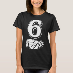 Six Seven 6 7 Meme Gen Alpha Jargon 6 7 Handen Kop T-shirt