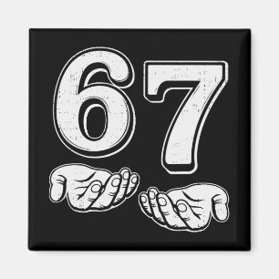 Six Seven 6 7 Meme Gen Alpha Sla Jargon 6 7 Handen Magneet