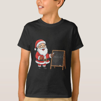Six Seven 6 7 Meme Santa Christmas Xmas Teacher Nu T-shirt