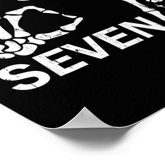 Six Seven 6 7, Skeleton Hands, Soky Skull Poster (Hoek)