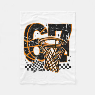 Six Seven Basketball, Grappige 67 Basketbal, Retro Fleece Deken