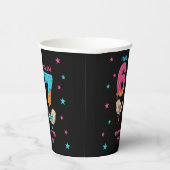 Six Seven Birthday Party Paper Cups Papieren Bekers (Rechts)