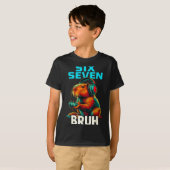 Six Seven Bruh 67 Meme Funny Capybara  T-shirt (Voorkant volledig)