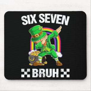 Six Seven Bruh Dabbing Leprechaun St. Patrick's Da Muismat