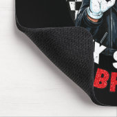 Six Seven Bruh Funny Checkered Cool Santa Claus Ro Muismat (Hoek)