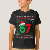 Six Seven Christmas 6 7 Ugly Christmas Sweater T-shirt (Voorkant)