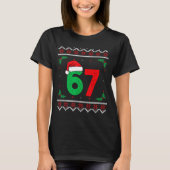 Six Seven Christmas 6 7 Ugly Christmas Sweater T-shirt (Voorkant)